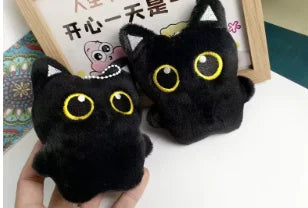 Cute Black Cat Plush Toy Shadow Doll Soft Cushion For Kids Room Decor Cat Lovers Gift