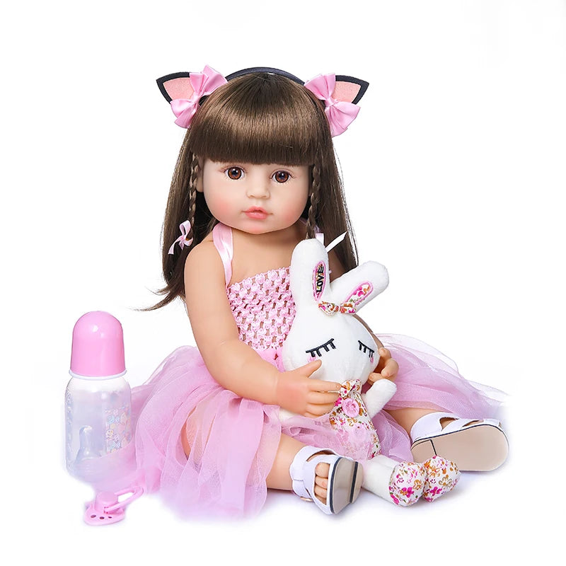 20-Inch Reborn Baby Doll – Soft Silicone Toddler Doll