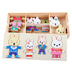 Wooden Dressing Puzzle – Animal Jigsaw Toy