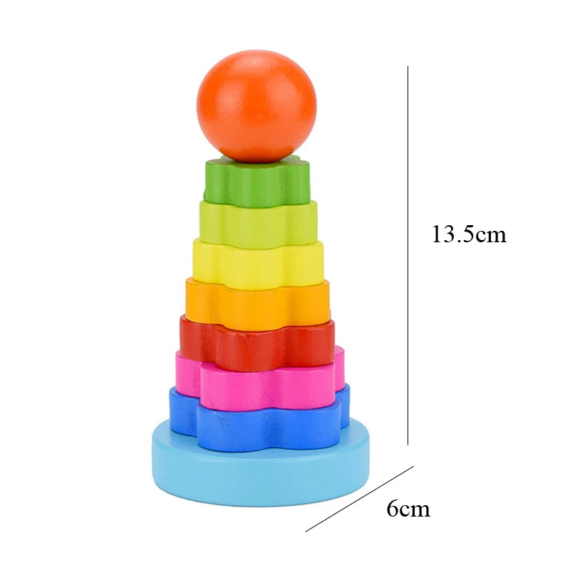 Wooden Montessori Puzzle – 3D Early Learning Toy for Kids