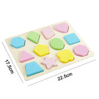 Wooden Montessori Puzzle – 3D Early Learning Toy for Kids