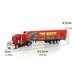 Diecast Container Truck 1:87 Alloy Vehicle Model Toy