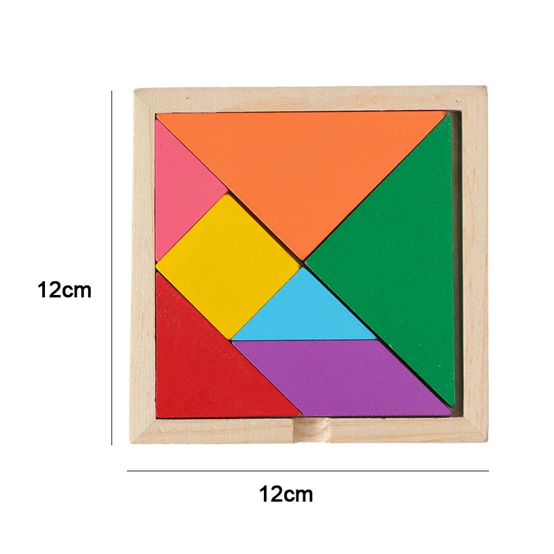 Wooden Montessori Puzzle – 3D Early Learning Toy for Kids