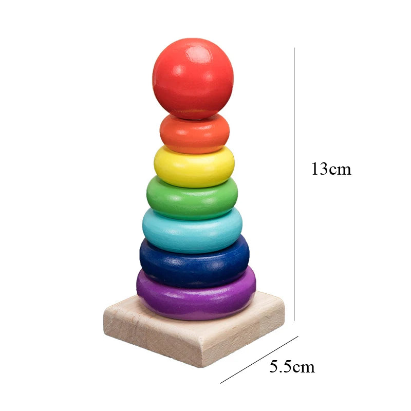 Wooden Montessori Puzzle – 3D Early Learning Toy for Kids