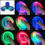 LED Fidget Spinner – Light Up Glow in the Dark Gyroscope Toy