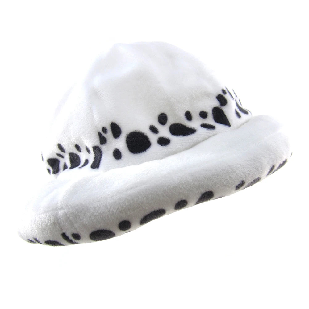 Cosplay Plush Hat – Soft Dot Pattern Costume Beanie