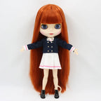 1/6 BJD Doll 30cm Red Brown Hair Jointed Body – Collectible Fashion Doll