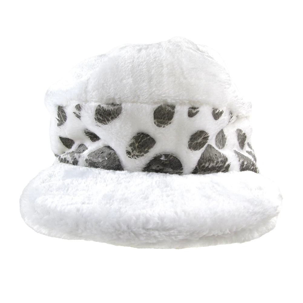 Cosplay Plush Hat – Soft Dot Pattern Costume Beanie