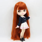 1/6 BJD Doll 30cm Red Brown Hair Jointed Body – Collectible Fashion Doll