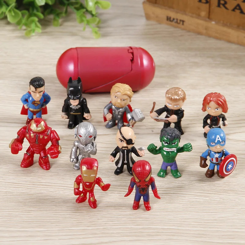 Superhero Action Figures – 12-Piece 5cm PVC Mini Figure Set