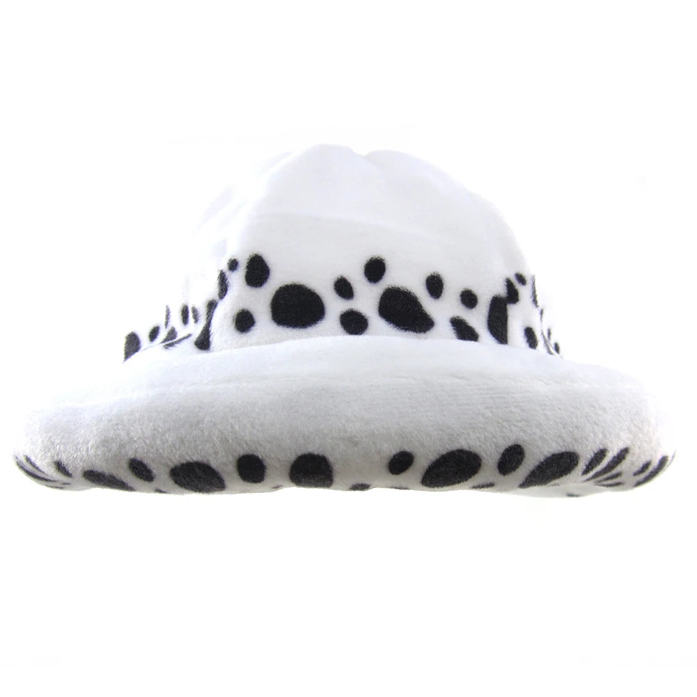 Cosplay Plush Hat – Soft Dot Pattern Costume Beanie