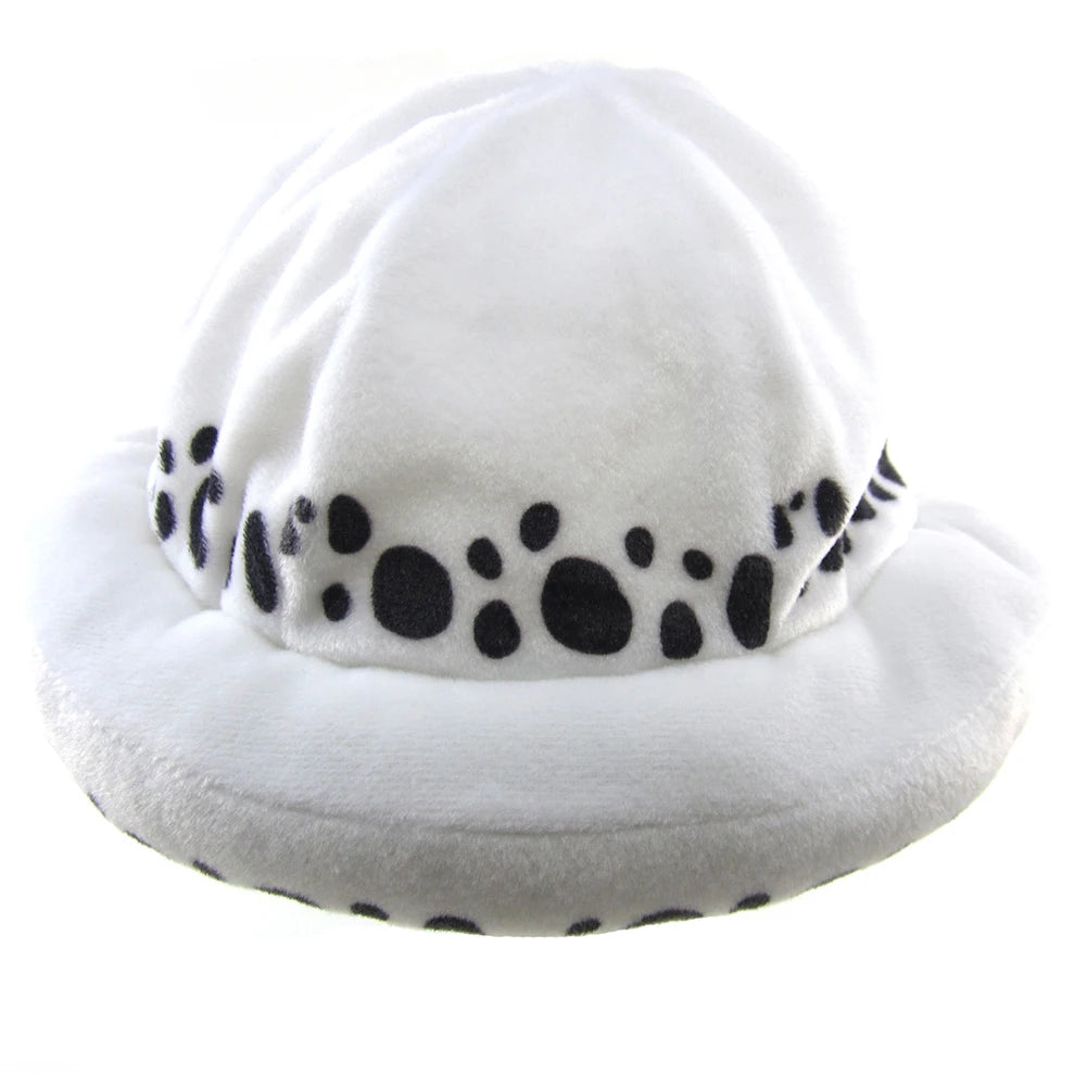 Cosplay Plush Hat – Soft Dot Pattern Costume Beanie