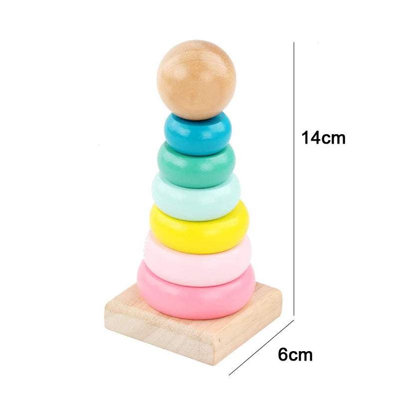 Wooden Montessori Puzzle – 3D Early Learning Toy for Kids