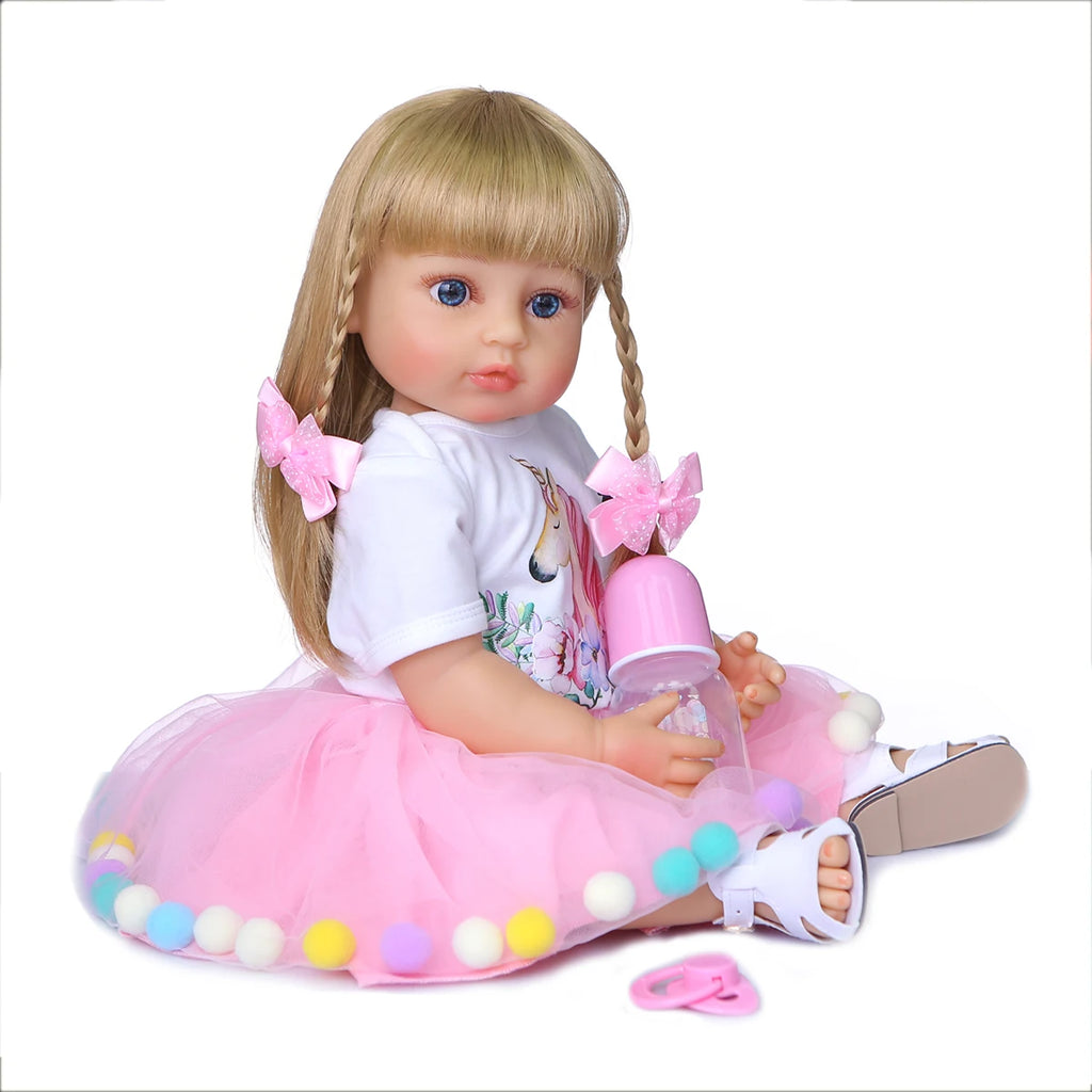 20-Inch Reborn Baby Doll – Soft Silicone Toddler Doll