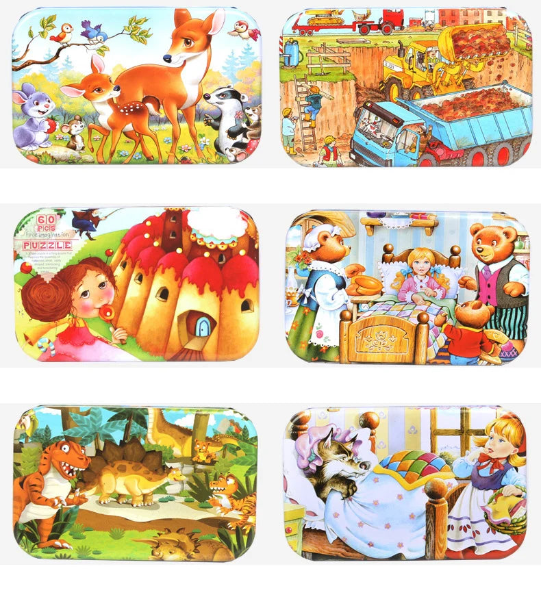 Wooden Jigsaw Puzzle – 60-Piece Animal Toy