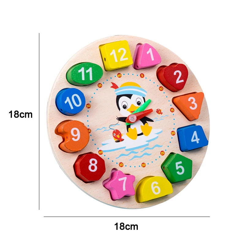 Wooden Montessori Puzzle – 3D Early Learning Toy for Kids