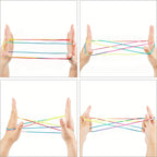 Rainbow String Finger Game – Rope Puzzle Toy for Creative Play