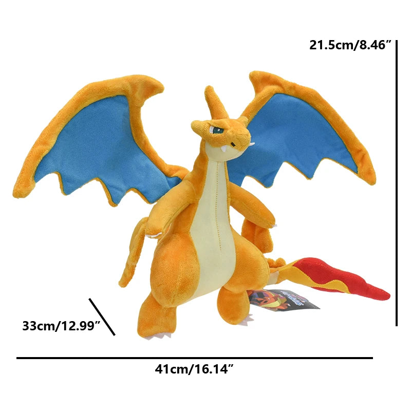 20cm Charizard Plush Toy – Soft Anime Dragon Stuffed Toy