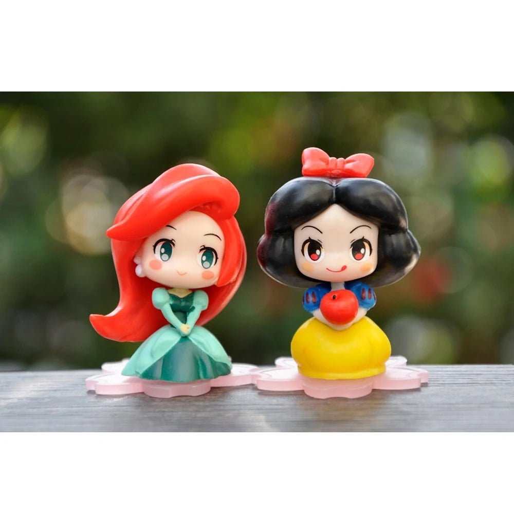 Princess Figurine Set 9 Pcs 6cm PVC Cake Ornaments