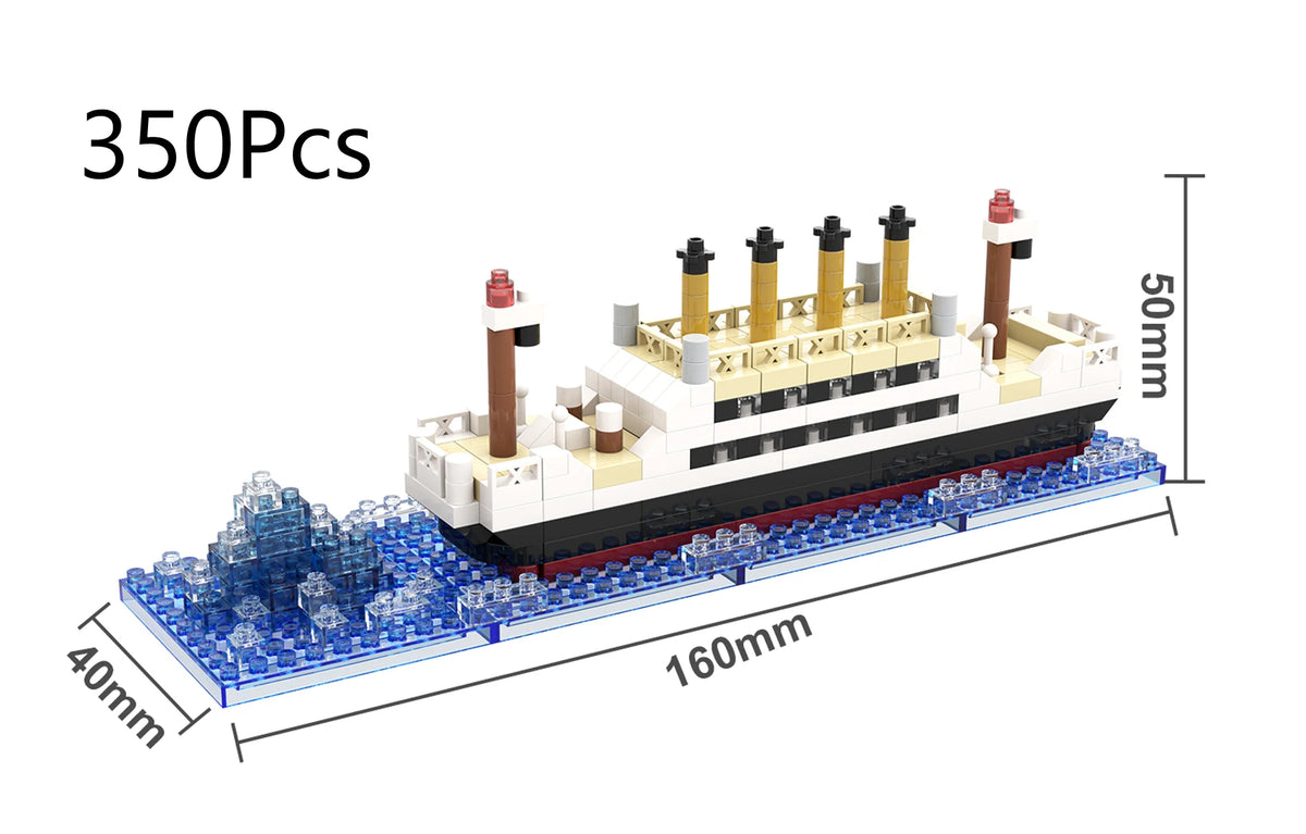 Cruise Ship Building Blocks – Mini DIY Model Building Kit