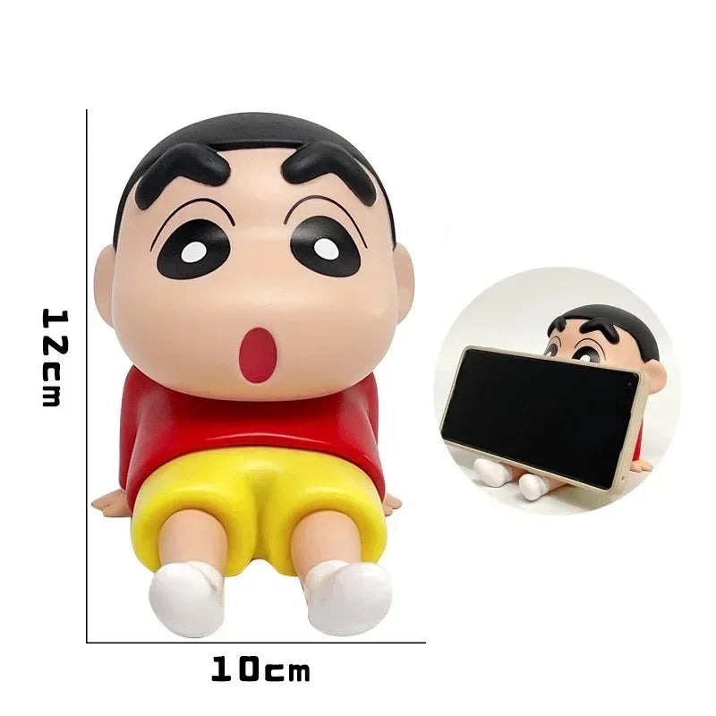 Anime Figure Phone Holder Kawaii Desktop Ornament 12cm