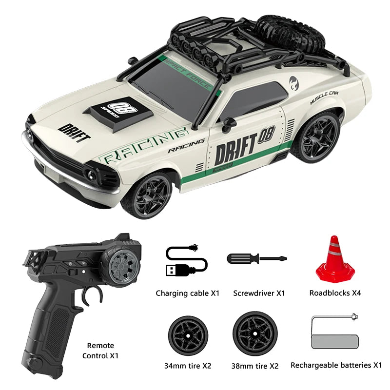 RC Drift Car 1:18 – Remote Control Racing Car with Lights