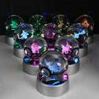 3D Crystal Ball Night Light – LED Decorative Display Lamp