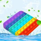 Push Pop Fidget Toy – Rainbow Bubble Sensory Stress Relief Game