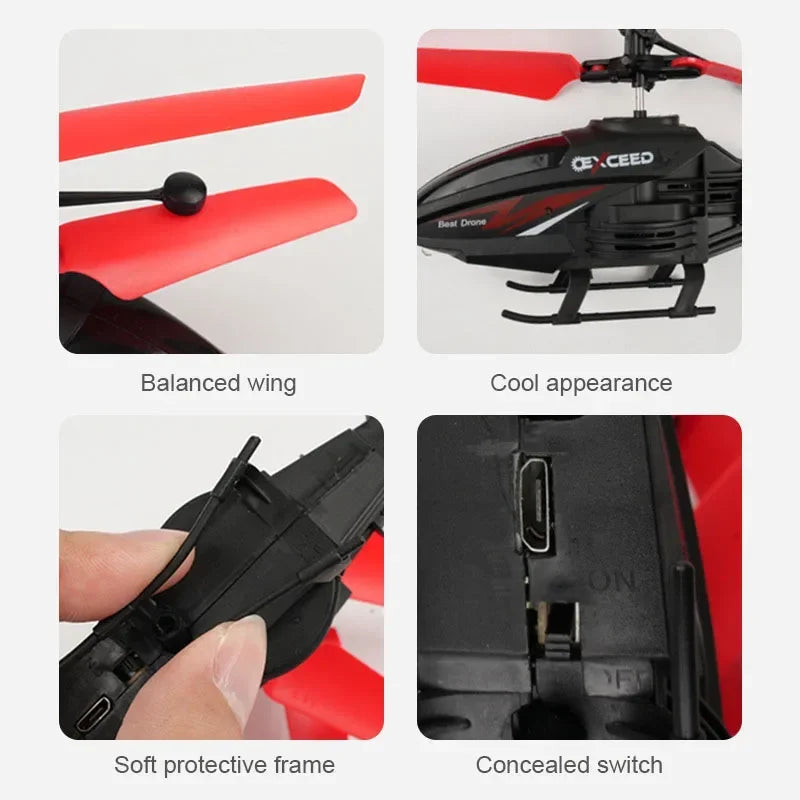 RC Helicopter – Dual-Mode Crash-Flying Toy