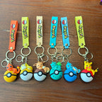 Anime Keychain Set – Silicone Character Charms for Bags & Backpacks