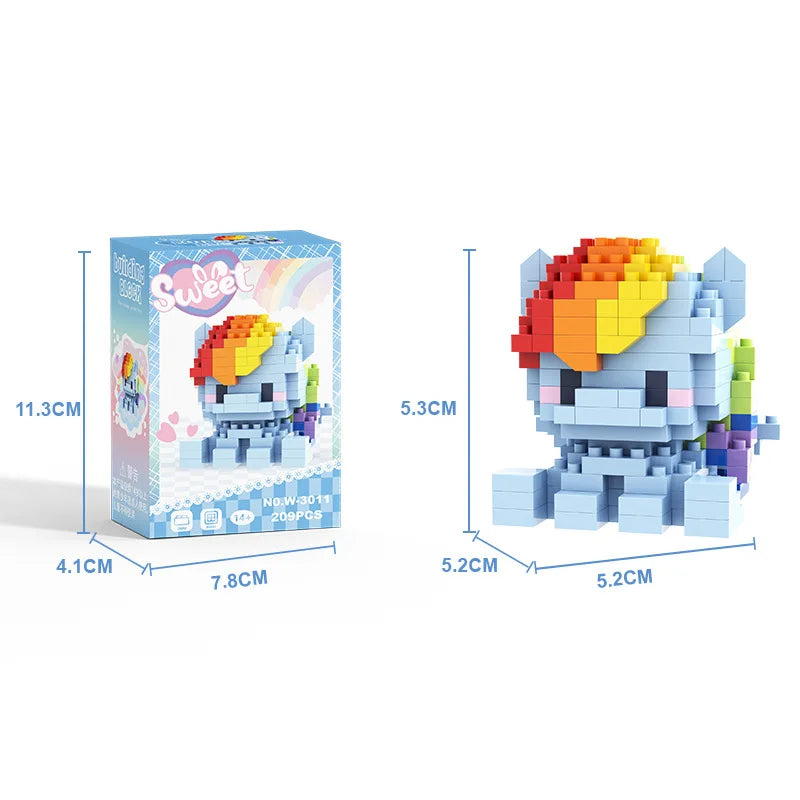 Micro Building Blocks Model Mini Plastic Construction Set