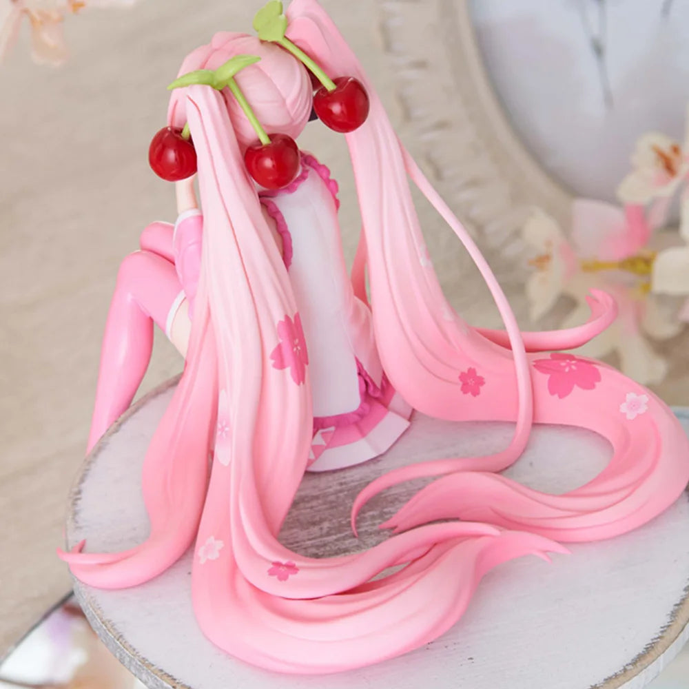 Anime Figure – Pink PVC Cherry Blossom Collectible Model