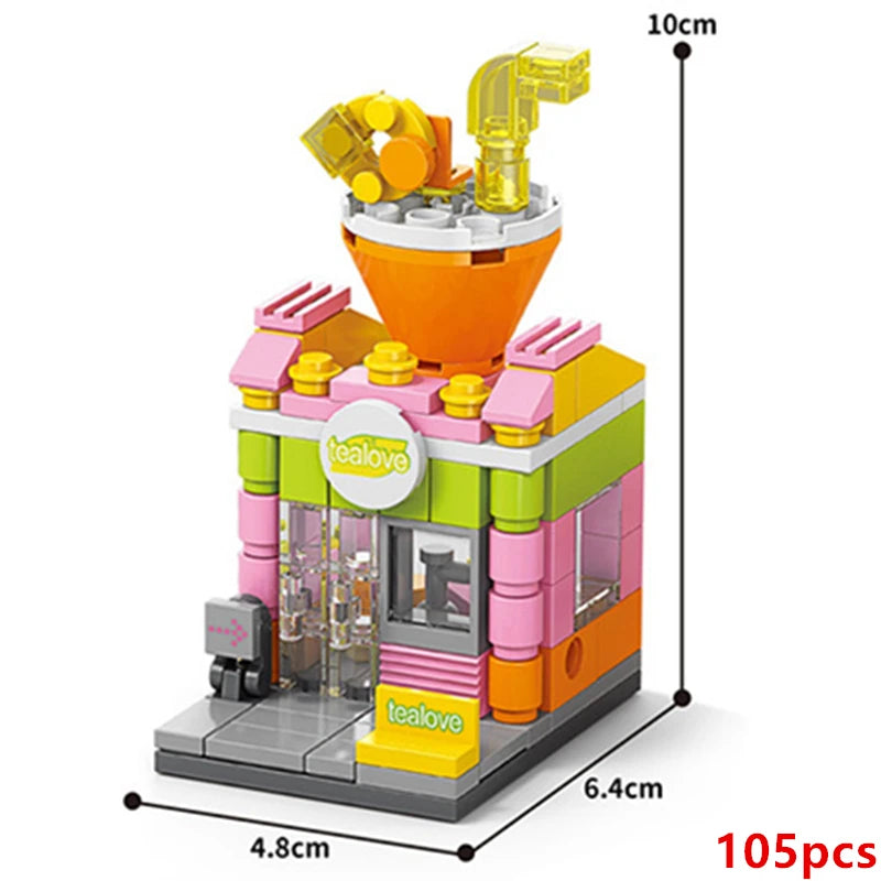 Mini Restaurant Building Blocks – Café & Food Store Kit