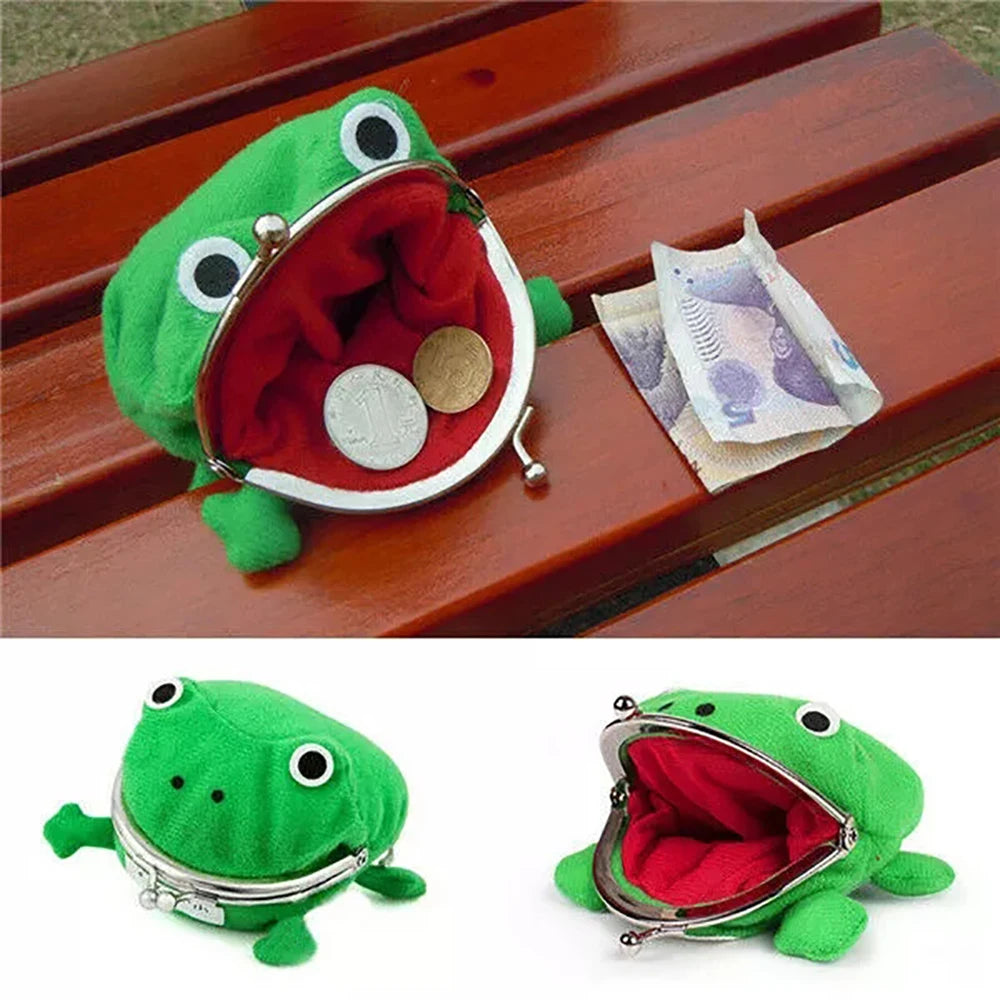 Frog Coin Purse – Cute Cartoon Keychain Wallet