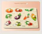 Montessori Shape Puzzle – Wooden Geometry Matching Board