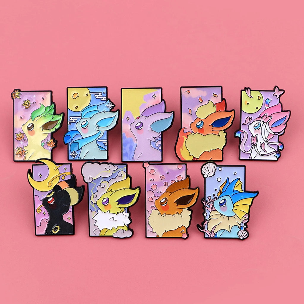 Cute Anime Game Enamel Pin Cool Monster Animal Brooches Woman Men Backpack Accessories Bags Badge Lapel Jewelry Gift for Fans