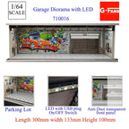 1:64 Car Garage Diorama – Mini Parking Lot Display Scene