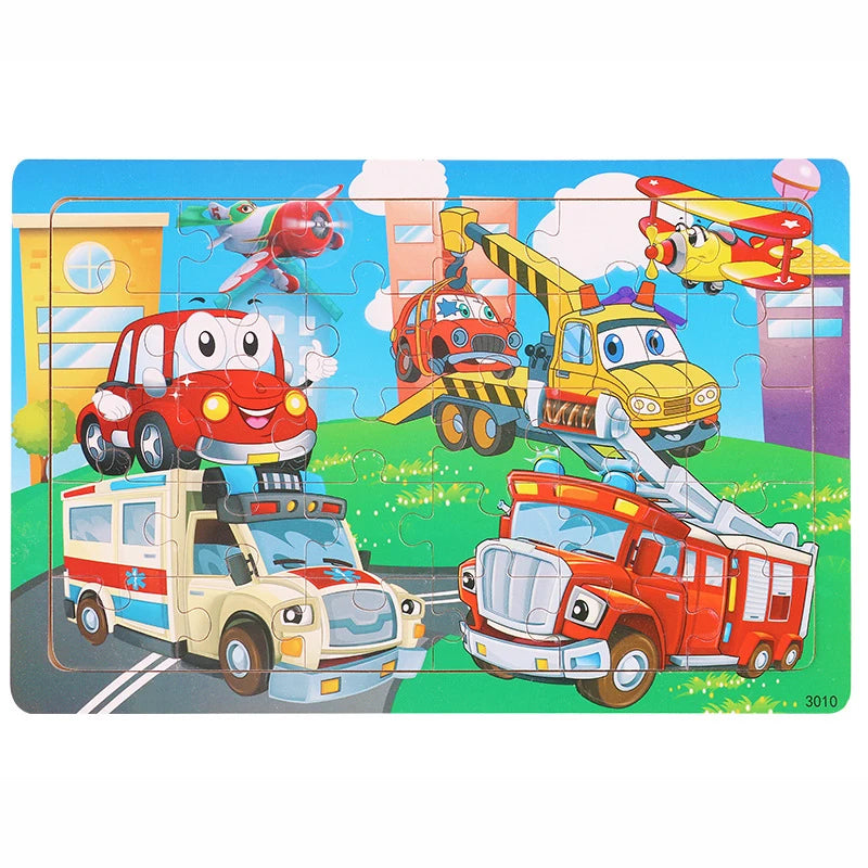 Wooden Jigsaw Puzzle – 30-Piece Animal Toy