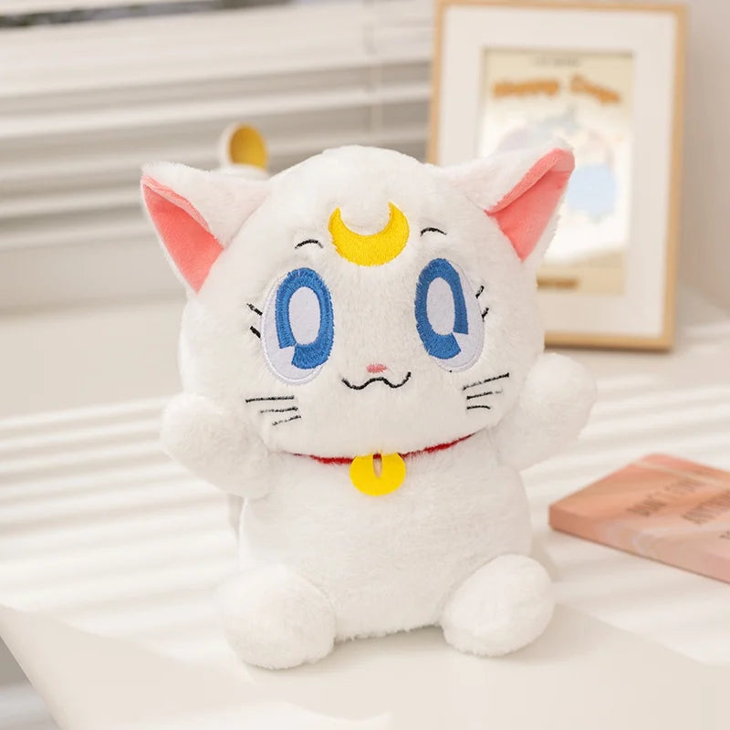 Japan Anime Sailor Moon Plush Cat Toys Kitten Stuffed Doll Girlish Kawaii Room Decor Stuffed Kawaii Gifts For Girlfriend