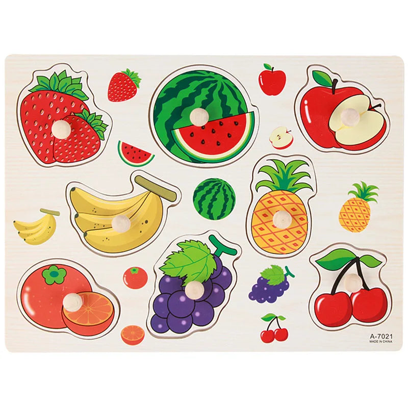 Wooden Montessori Puzzle – Baby Learning Board