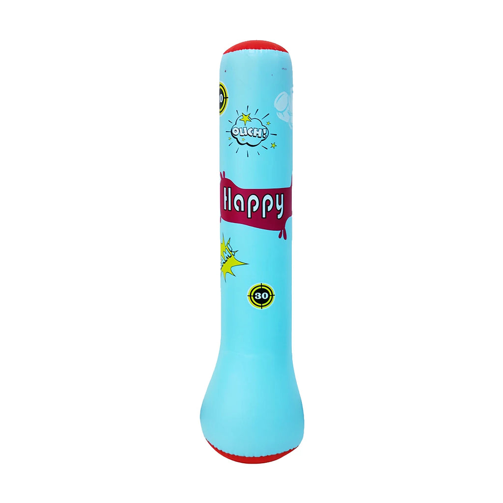 PVC thickened children's boxing column, inflatable for teenagers. Fitness punching bag that won't fall down. Add sand and water