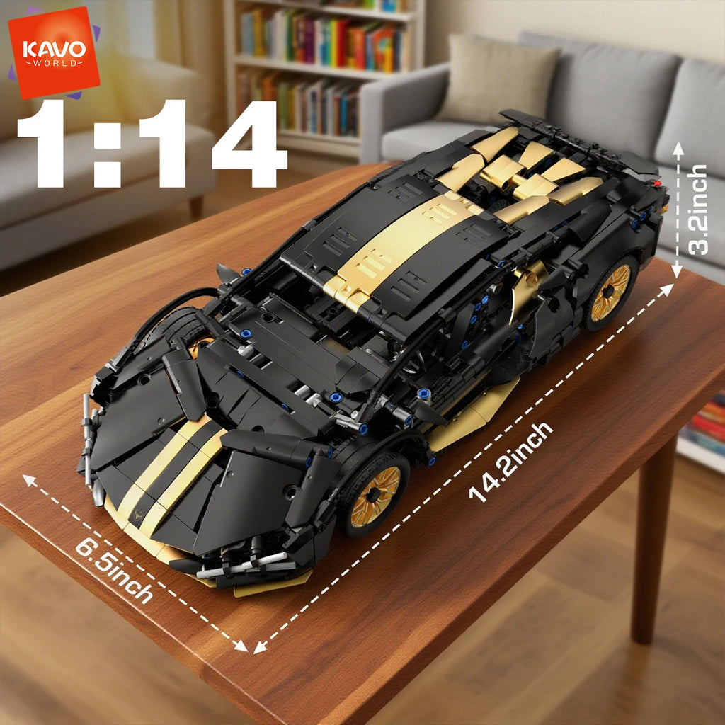 Supercar Building Blocks – 1280-Piece Racing Car