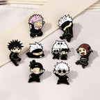 8pcs Itadori Yuji Enamel Pin Set Cartoon Character Brooch Creative Metal Badge Jewelry for Clothing Backpack Souvenir Gift