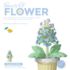 Flower Building Blocks Potted Plant Set for Home Decor