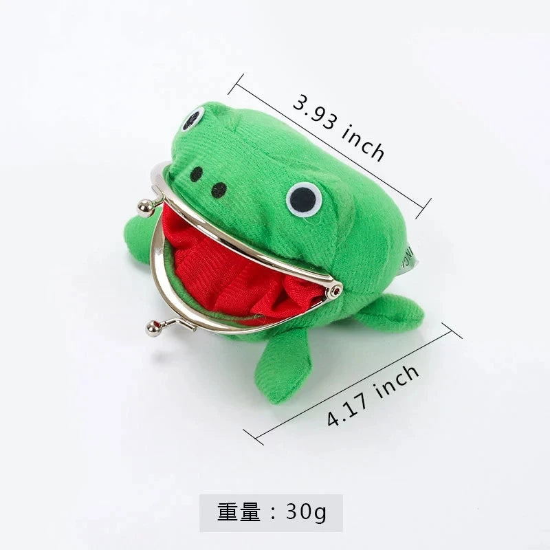 Frog Coin Purse – Cute Cartoon Keychain Wallet