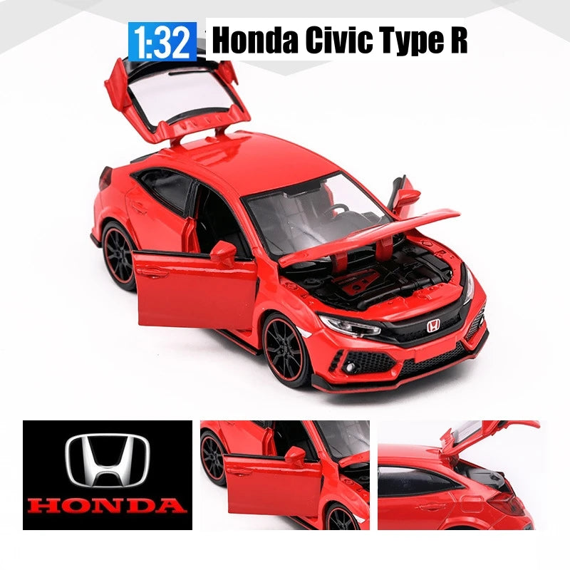 1:32 Diecast Toy Car – Pull Back Model with Sound & Light