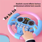Kids Steering Wheel Toy – 360° Rotating Pretend Play Toy