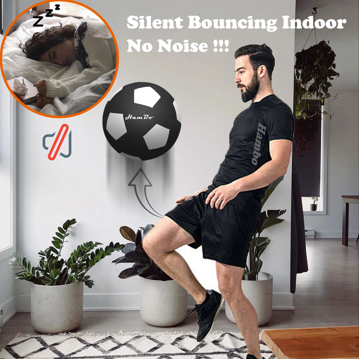 Silent Foam Soccer Ball Indoor Low Noise Training Ball