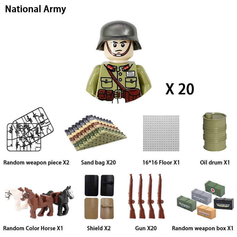 Army Building Blocks Set – Soldier & Military Construction Toy