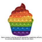 Push Pop Fidget Toy – Rainbow Bubble Sensory Stress Relief Game